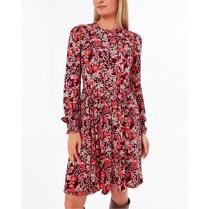 Draper James Kitty Knit Dress Floral Long Sleeve Dress Size‎ Small